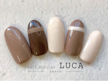 ネイルアトリエルカ(nail atelier LUCA)/R-10 冬っぽラテカラーネイル