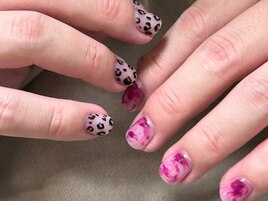 ちぐはぐデザイン　メンズネイル