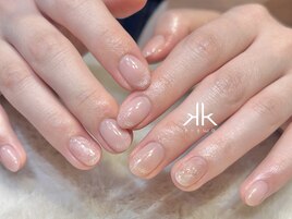 透明感オフィスネイル(あやか)