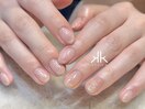 透明感オフィスネイル(あやか)