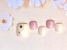 【フット】定額親指アート＋美爪を育てる甘皮ケア＆フットバス