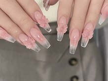 ユガール 渋谷(Ugirl)/クリアリボンネイルデザイン