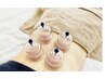 【腰痛・肩こり撃退！】カッピング＋深層ほぐしガチガチ解消コース→￥12,000