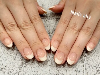 ネイルズアリー 立川店(Nails ally)/フレンチネイル×ミルクカラー