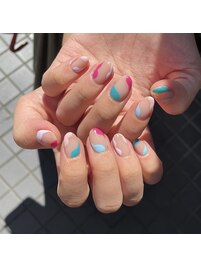 カラフル変形フレンチ