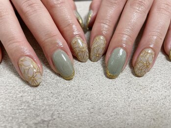 モグネイル(Mogunail)/アクセサリーフラワーネイル