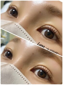 ラナ バイ アンドライフ ショウナン(Lana by andlife Shonan)/RISAオリジナルまつ毛パーマ(上)