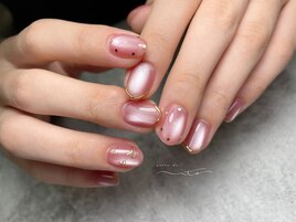 マグネットネイル×リボン