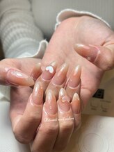 ヒトミネイルサロン(HITOMI NAIL SALON)/ハート＆水滴ネイル