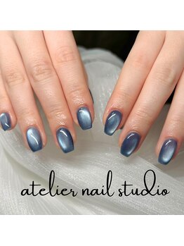 アトリエネイルスタジオ(atelier nail studio)の写真/【薬院大通駅徒歩1分】4000円以下で通える最強コスパネイル♪シンプルから華やかなデザインまで対応♪