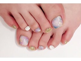 10本フリーアート♪FOOTネイル