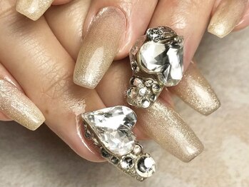 オーラリー ネイル アート メゾン(ORRERY nail art maison)/ハンド / ハートビジュー