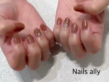ネイルズアリー 立川店(Nails ally)/スモーキークリア×ニュアンス