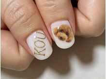 ステラルーテ(Stella lute)/手描きトイプードルネイル