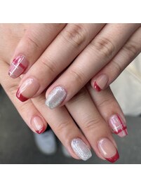 フレンチ♪チェックネイル♪