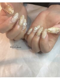 お花ニュアンスネイル