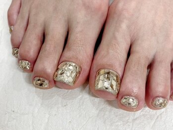 ビューティービースト フォー ネイルアンドアイラッシュ 松浜店(beauty:beast)/キラキラガラスネイル☆