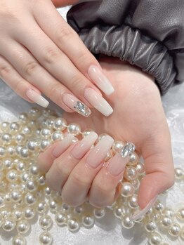 エムデコビューティ(M-DecoBeauty)/白グラデーション　