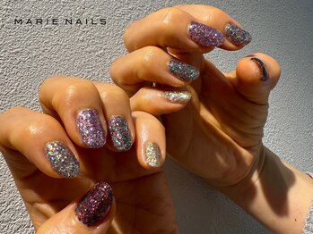 マリーネイルズ 青山店(MARIE NAILS)/☆韓国ラメ 6600円 1130c