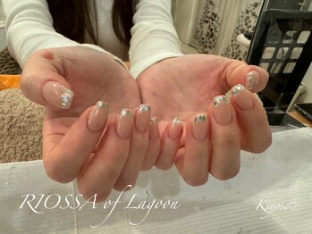 リオッサ オブ ラグーン(RIOSSA of Lagoon)/ガラスフレンチネイル