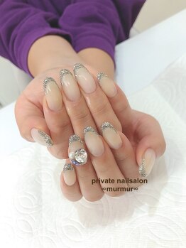 プライベート ネイルサロン マーマ(murmur)/ラメフレンチ