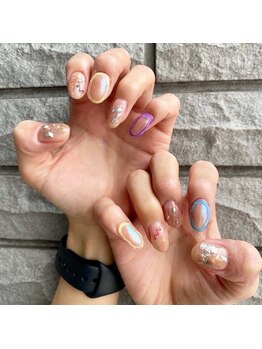 マッシュ abeno店(MASHU)/カラフルアートネイル