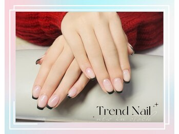 トレンドネイルスタジオ(Trend Nail Studio)/格好良いブラックフレンチ
