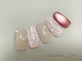 ツイード/キラキラ/ピンク