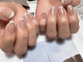 デューネイルスタジオ(dew nail studio)/フレンチ ミラーベース