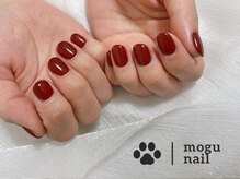 モグネイル(Mogunail)/クリスマスネイル/ボルドー