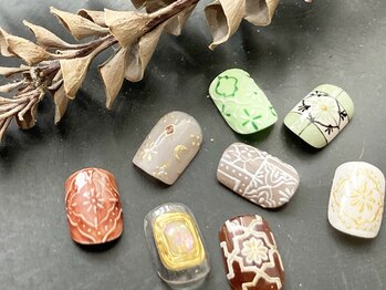 nail salon ToiToi【4/4 OPEN(予定)】の写真/1本ずつのサンプルデザインを好きに組み合わせられるシステムで、あなただけのオリジナリティを出せます◎