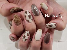 ネイルズアリー 立川店(Nails ally)/レオパード×マグネット
