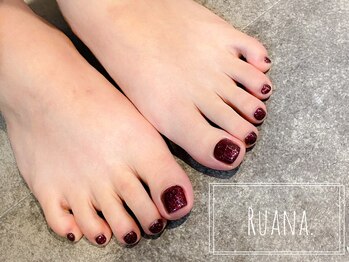 ルアナドット(Ruana.)/冬のフットネイル
