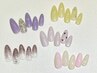 【定額/シンプル】他店ジェルオフ無料/10種から選ぶシンプルデザイン ¥3980