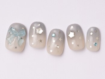 アイ ネイルズ 天神店(I nails)/kirakiraブルー　￥8100