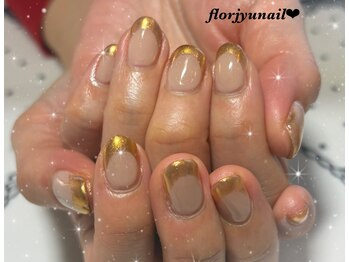 フロージュ ネイル(florjyu nail)/ミラーフレンチnail