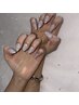 【Handネイル】フラッシュネイル（オフ込み）¥5,500→¥5,100