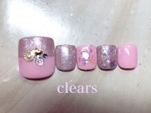 ビューティーネイルサロン クリアーズ(Clears)/大人気！2色ピンクフットネイル