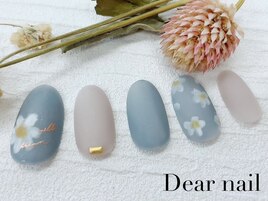 マットくすみフラワー