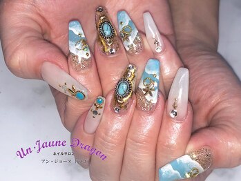 アン ジョーヌドラゴ/【ロングネイル】夏ネイル