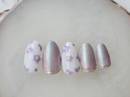 花ニュアンスネイル