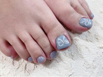 コーシェリ(koselig)/フットリボンネイル♪