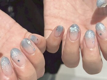 ブルーグラデネイル