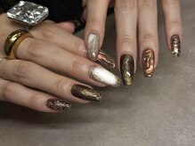 《長さ出し対応サロン*》立川/ジェルネイル/マグネット/ミラー/長さ出し/スカルプ