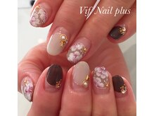 ヴィフネイルプラス(Vif Nail plus)/エレガントフラワーネイル