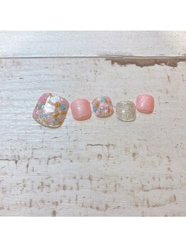 ネイルアンドまつ毛エクステ ルーナ イオン多摩平の森店/フットデザイン