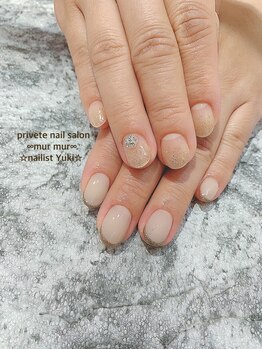 プライベート ネイルサロン マーマ(murmur)/アシンメトリーネイル