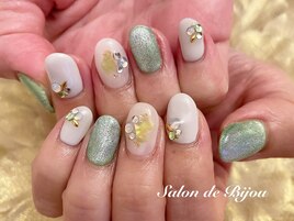 マグネット×シェルnail