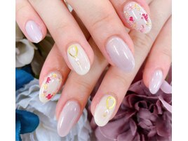 【小山】モテ可愛☆押花nail♪