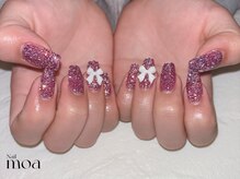 モア(moa)/フラッシュ　ボルドー　ネイル